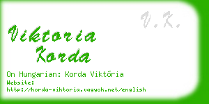 viktoria korda business card
