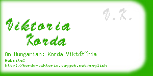 viktoria korda business card